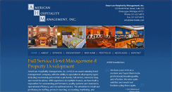 Desktop Screenshot of ahm-hotels.com