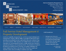 Tablet Screenshot of ahm-hotels.com